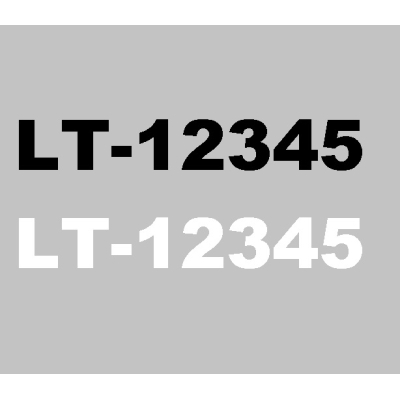 Trafaretiniai lipdukai valties reg. numeriui