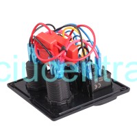 Prietaisų jungiklių skydelis su 5V USB jungtimis ir 12V/24V rozete