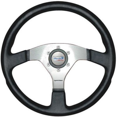 Aukštos kokybės anoduoto aliuminio vairas MARINA 350 mm