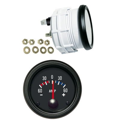 Ampermetras juodas iki 60 amp