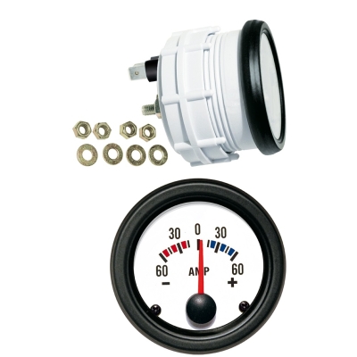 Ampermetras baltas iki 60 amp