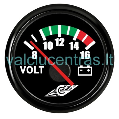 Voltmetras juodas