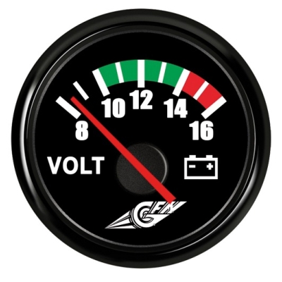 Voltmetras juodas