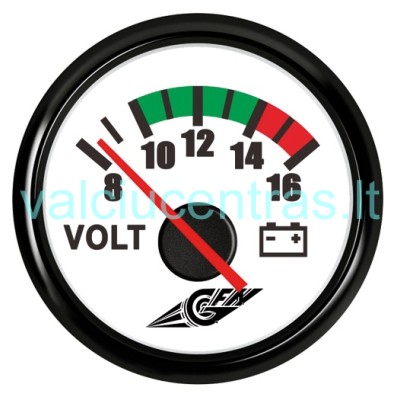 Voltmetras baltas 