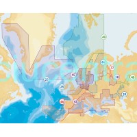 Navionics batimetrinių žemėlapių kortelė