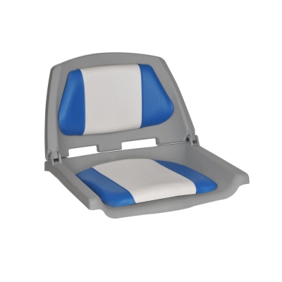 Plastikinė sėdynė su paminkštinimu mėlyna/balta