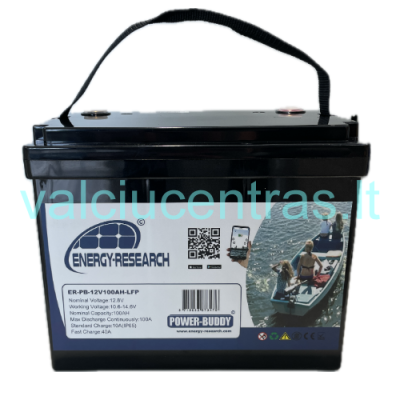 ENERGY RESEARCH POWER BUDDY LITHIUM ACCU 12V/100AH akumuliatorius