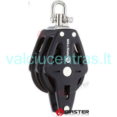 Master dvigubas pasukamas blokas su kilpa ir šekeliu 60mm