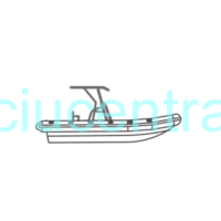 Oceansouth transportavimo tentas RIB valtims su stogeliu