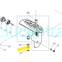 Reduktoriaus dantratis Yamaha/Parsun F4
