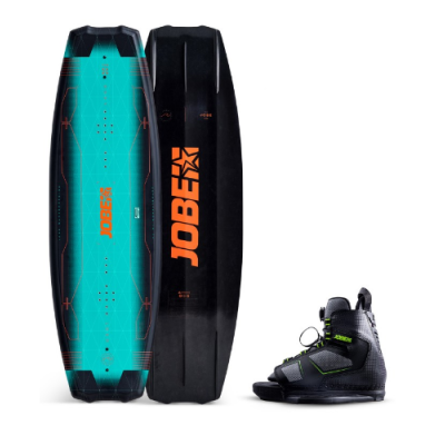 Jobe Logo Wakeboard vandenlentė ir Unit apkaustai.