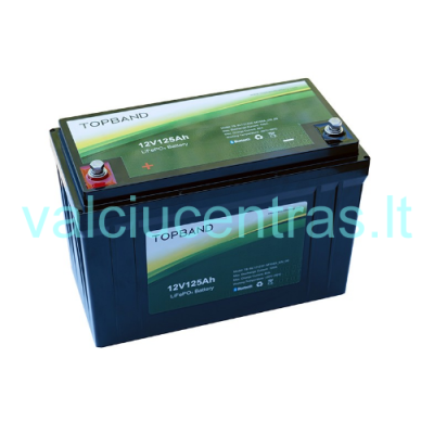 TOPBAND 12V/125Ah LITHIUM BT IP54 akumuliatorius