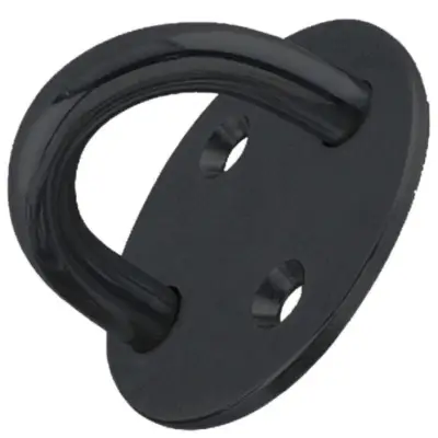 Nerūdijančio plieno kilpa apvali juodos spalvos 50 mm