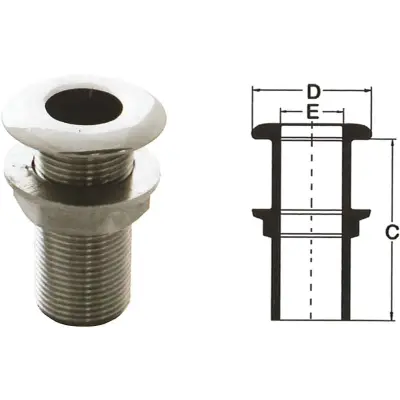 Nerūdijančio plieno drenažo detalė 11-38mm