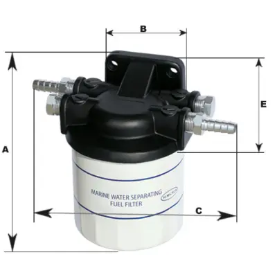 Kuro - vandens separatorius 10 mikronų (pilnas komplektas)