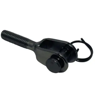 Įsukama n. plieno kilpa juodos sp. kairė