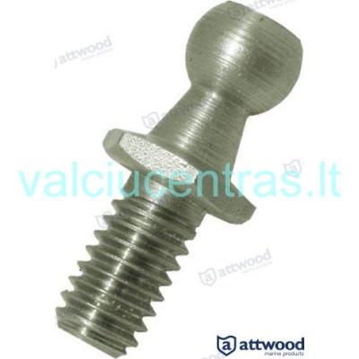 Dujinio amortizatoriaus laikiklio sriegis