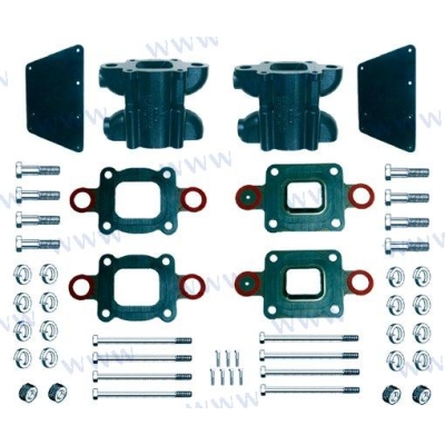 Išmetimo sistemos paaukštinimo komplektas Mercruiser V8 varikliams Išmetimo sistemos paaukštinimo komplektas Mercruiser V8 varikliams
