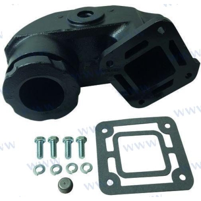 Išmetimo kolektoriaus alkūnė Volvo Penta/OMC varikliams