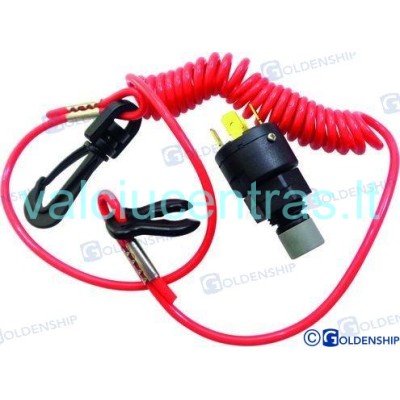 Stop raktas su jungikliu 12V