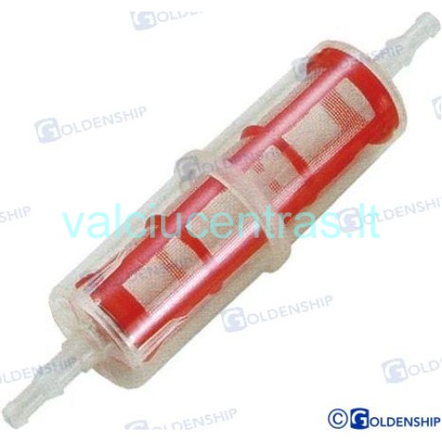 Plastikinis kuro filtras su 8-10 mm pajungimu Plastikinis kuro filtras su 8-10 mm pajungimu