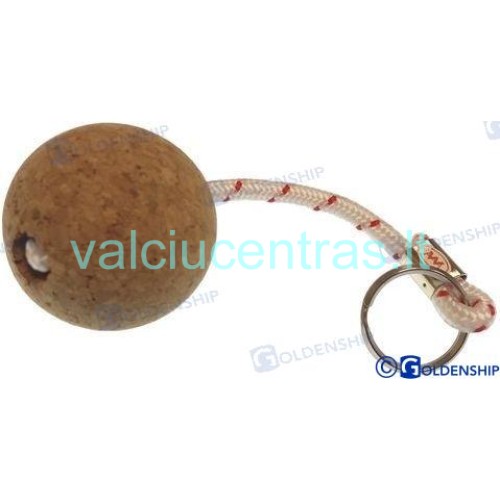 Neskęstantis raktų pakabukas kamštinis