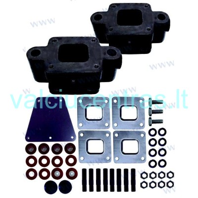 Exhaust system kit for Mercruiser V6/V8 engines