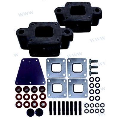 Išmetimo sistemos paaukštinimo komplektas Mercruiser V6/V8 varikliams Išmetimo sistemos paaukštinimo komplektas Mercruiser V6/V8 varikliams