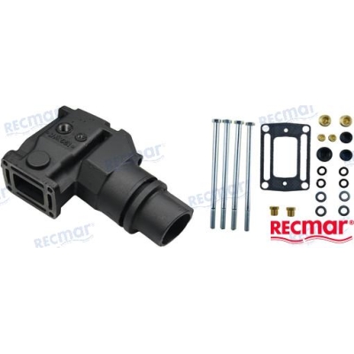 Išmetimo kolektoriaus alkūnė Volvo Penta/OMC varikliams. Išmetimo kolektoriaus alkūnė Volvo Penta/OMC varikliams.