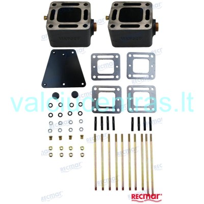 Exhaust system kit for Mercruiser V6/V8 engines