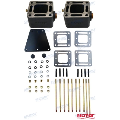 Išmetimo sistemos paaukštinimo komplektas Mercruiser V6/V8 varikliams Išmetimo sistemos paaukštinimo komplektas Mercruiser V6/V8 varikliams