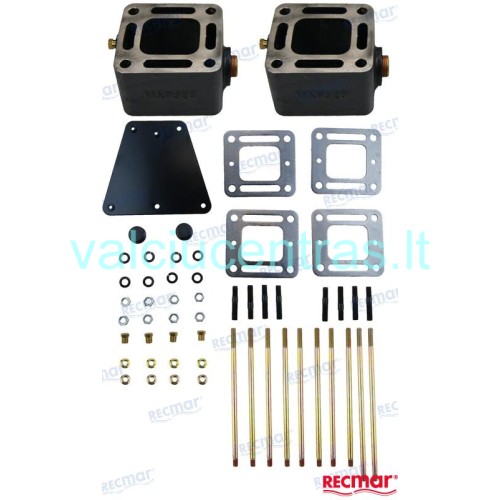 Išmetimo sistemos komplektas Mercruiser V6/V8 varikliams Išmetimo sistemos komplektas Mercruiser V6/V8 varikliams