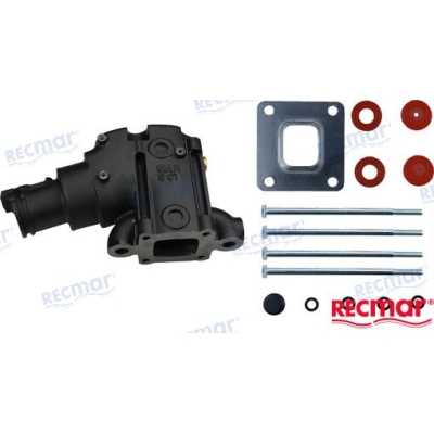 Išmetimo kolektoriaus alkūnė Mercruiser GM V6 ir V8 varikliams Išmetimo kolektoriaus alkūnė Mercruiser GM V6 ir V8 varikliams