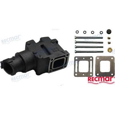 Išmetimo kolektoriaus alkūnė Mercruiser GM V6 ir V8 varikliams Išmetimo kolektoriaus alkūnė Mercruiser GM V6 ir V8 varikliams