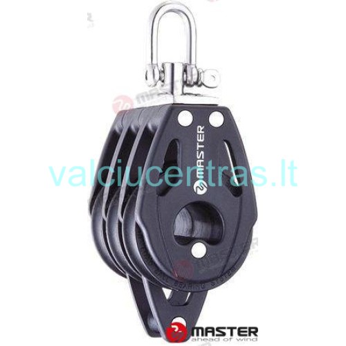 Master trigubas pasukamas blokas su kilpa 29mm Master trigubas pasukamas blokas su kilpa 29mm