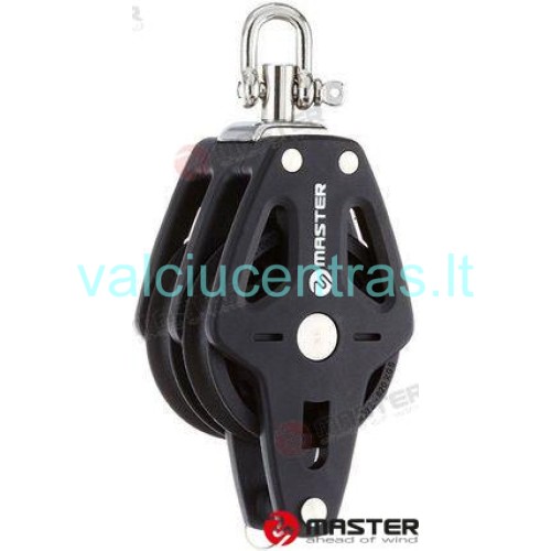 Master dvigubas pasukamas blokas su kilpa ir šekeliu 72mm Master dvigubas pasukamas blokas su kilpa ir šekeliu 72mm