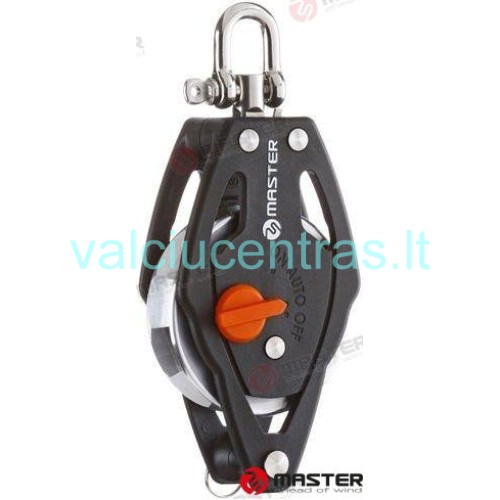 Master viengubas pasukamas blokas su kilpa ir šekeliu 40mm Master viengubas pasukamas blokas su kilpa ir šekeliu 40mm