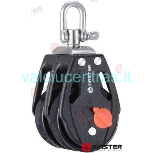 Master dvigubas pasukamas blokas su šekeliu 57mm Master dvigubas pasukamas blokas su šekeliu 57mm