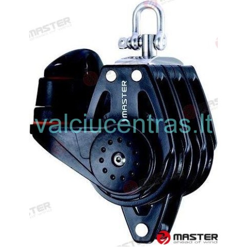 Master trigubas blokas su blokatoriumi, kilpa ir šekeliu 57mm Master trigubas blokas su blokatoriumi, kilpa ir šekeliu 57mm
