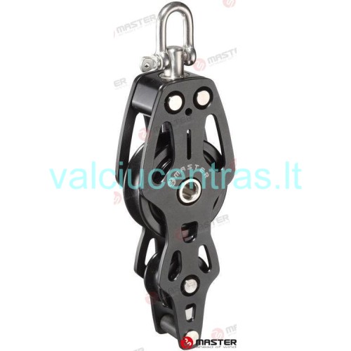 Master viengubas pasukamas blokas su kilpa ir šekeliu 50mm Master viengubas pasukamas blokas su kilpa ir šekeliu 50mm