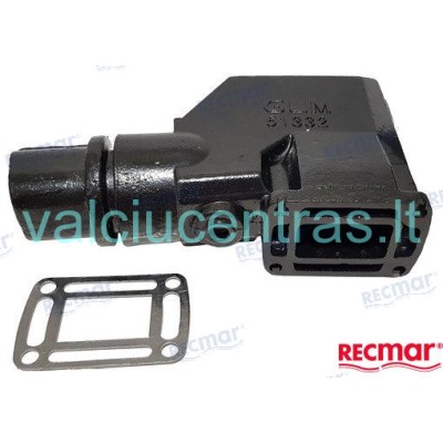 Exhaust manifold elbow for Volvo Penta/OMC V8 engines