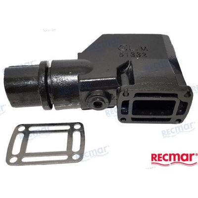 Išmetimo kolektoriaus alkūnė Volvo Penta/OMC V8 varikliams Išmetimo kolektoriaus alkūnė Volvo Penta/OMC V8 varikliams