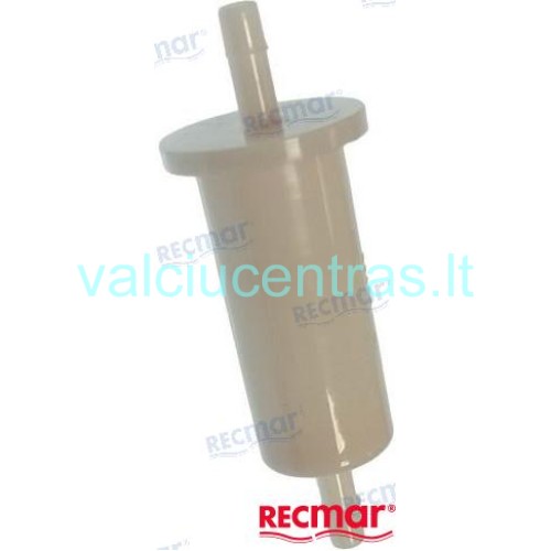 Plastikinis kuro filtras su 1/4'' pajungimu Plastikinis kuro filtras su 1/4'' pajungimu
