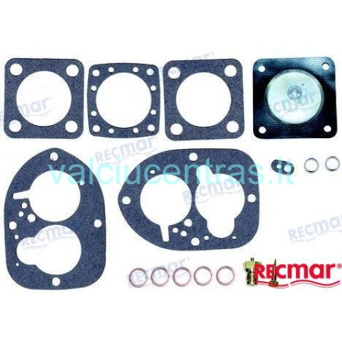Karbiuratoriaus remonto komplektas Volvo Penta AQ115-171 varikliams Karbiuratoriaus remonto komplektas Volvo Penta AQ115-171 varikliams