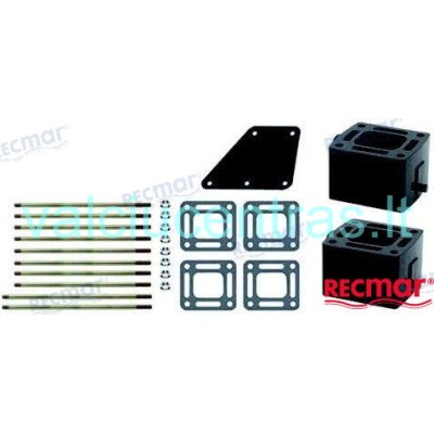 Exhaust system elevation kit for Mercruiser V8 engines