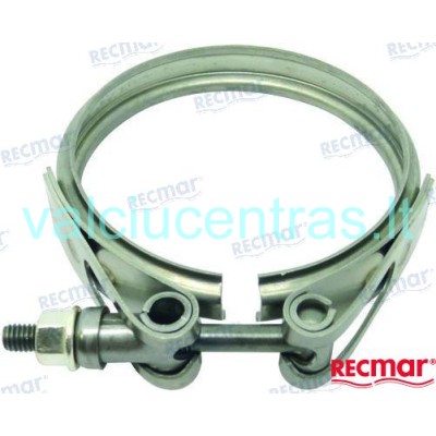 Exhaust elbows and turbine clamps for Volvo Penta engines