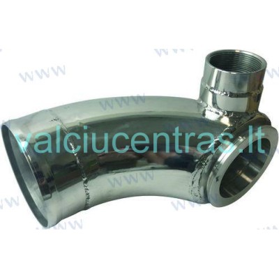 Exhaust elbow for Volvo Penta turbo diesel engines
