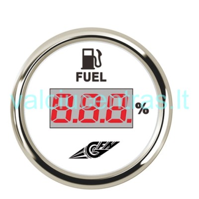 Degalų lygio skydelis baltas nerūdijančio plieno 