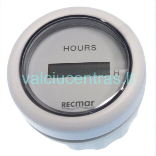 Moto valandų skaičiuoklė balta Moto valandų skaičiuoklė balta