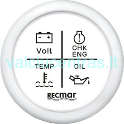 4 įspėjamosios prietaisų skydelio lemputės